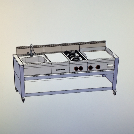 production de cuisines par l'extérieur